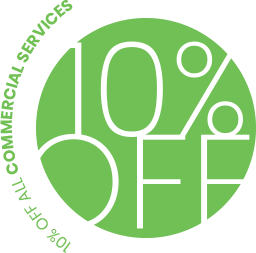 10% OFF All Commercial Services 10% OFF All Commercial Services
