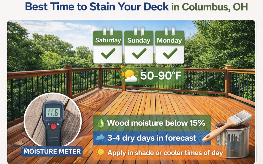 When to Stain a Deck in Columbus